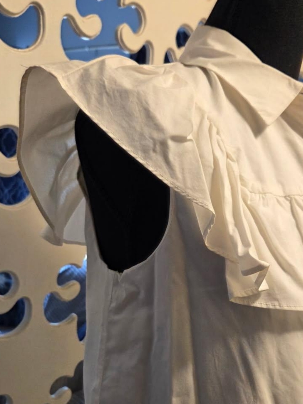 Who What Wear Ruffle Button Down Dress - Picture 5 of 6